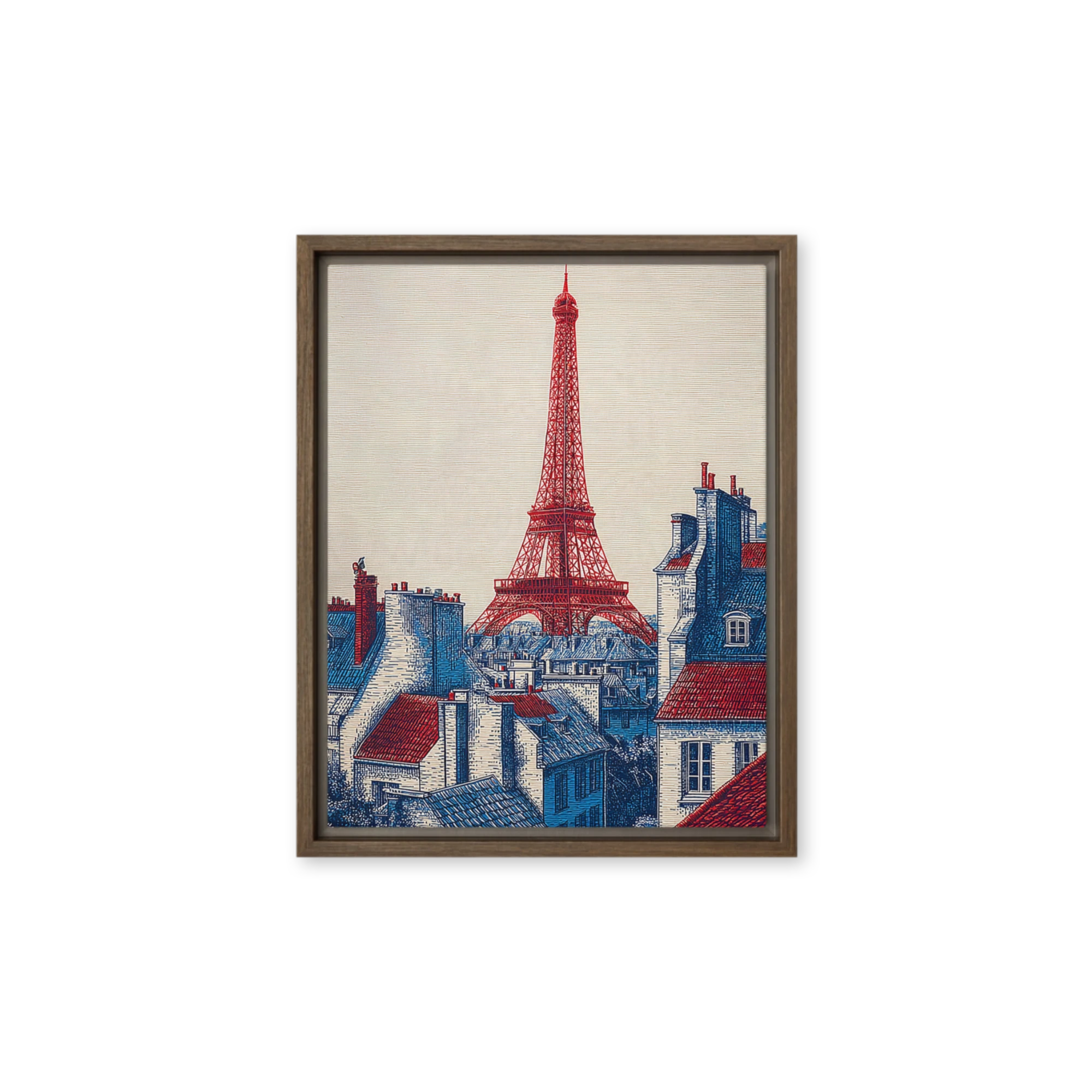 Red Eiffel Tower Print | Art Print