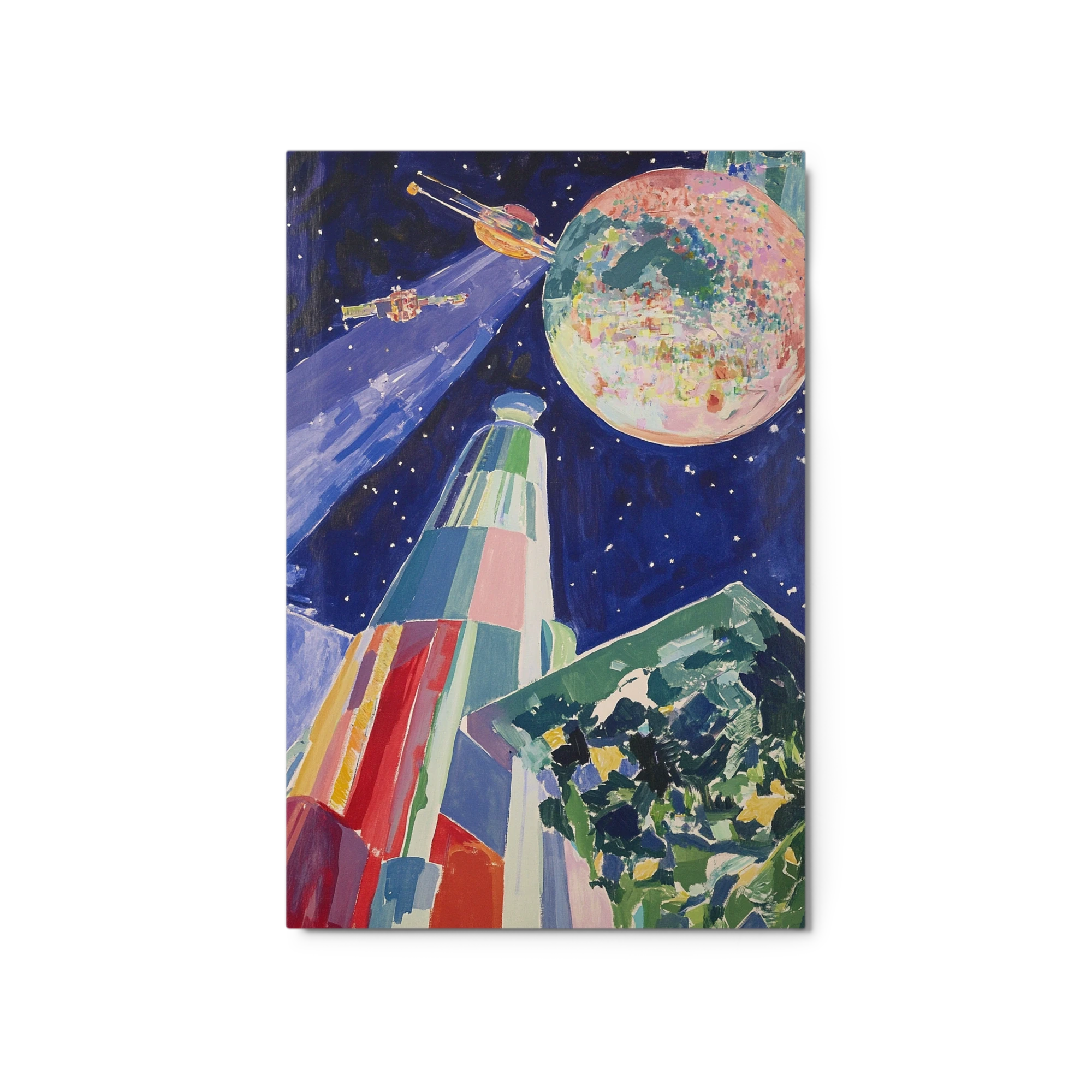 Abstract Futuristic Space Scene