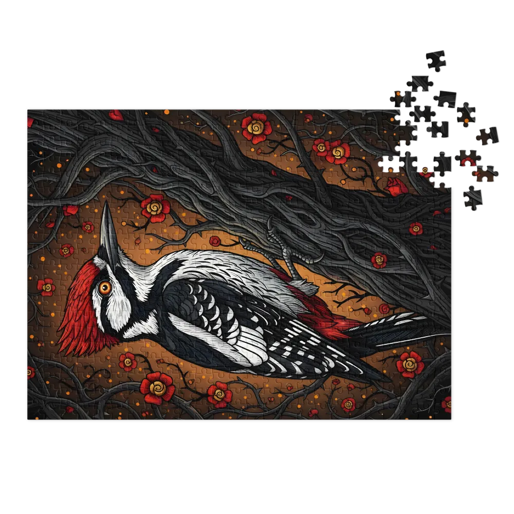 Woodpecker in Bloom