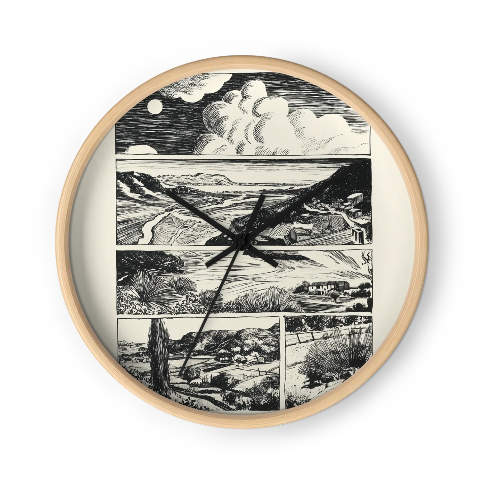 Sequential Landscapes | Wall Clock