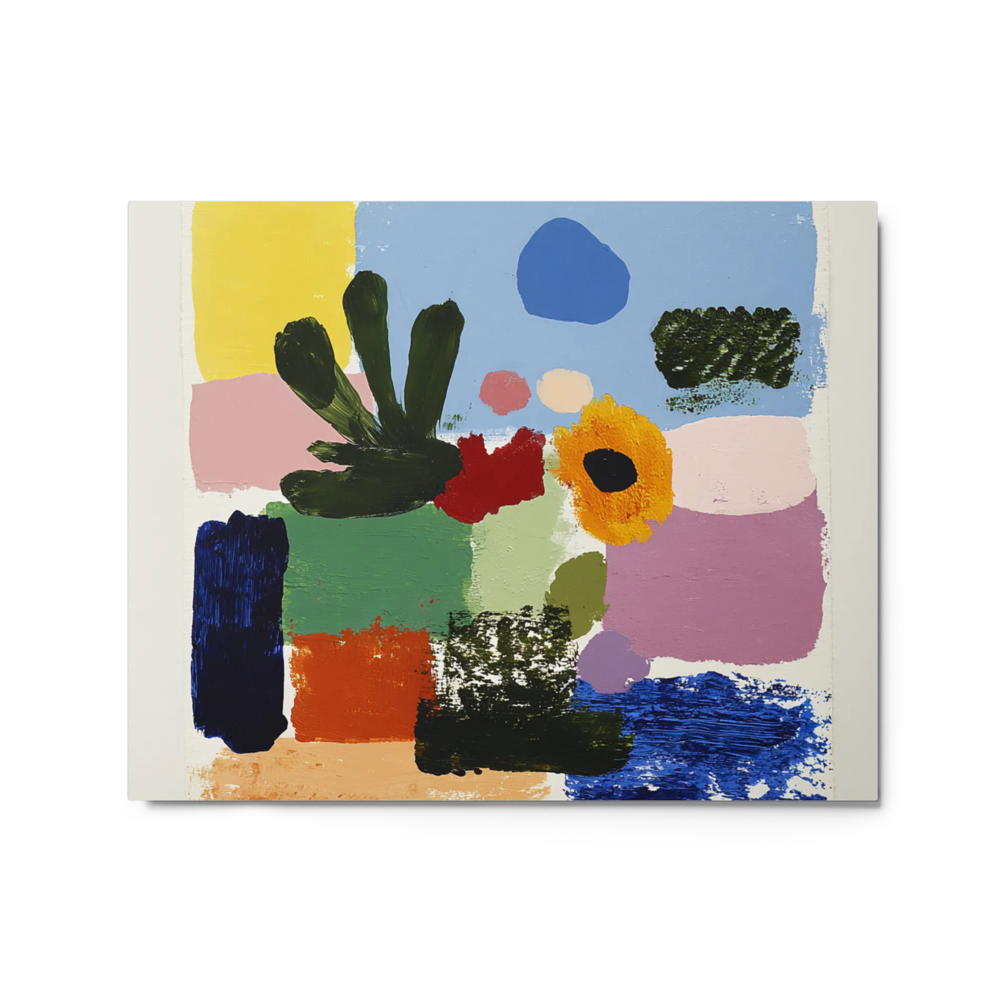 Impasto Garden Abstract 
 Canvas | 20″x 20″