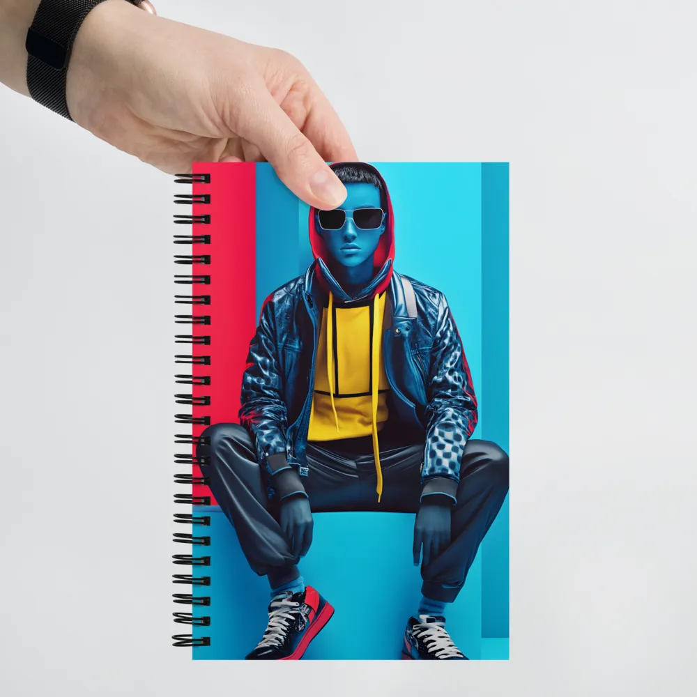 Chromatic Urban Figure 
 Spiral Notebook | 140 pages