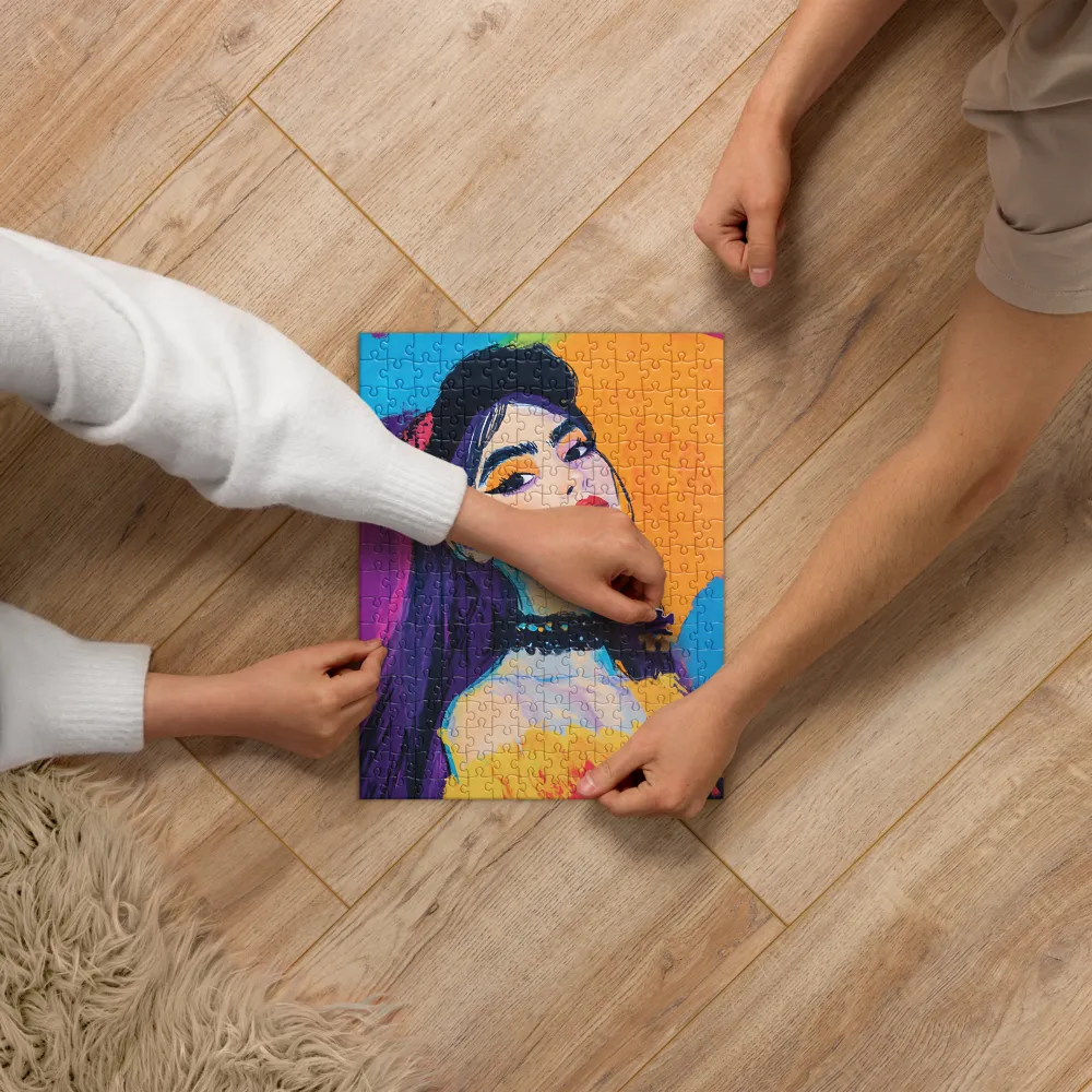 Vibrant Pop Portrait 
 Jigsaw Puzzle