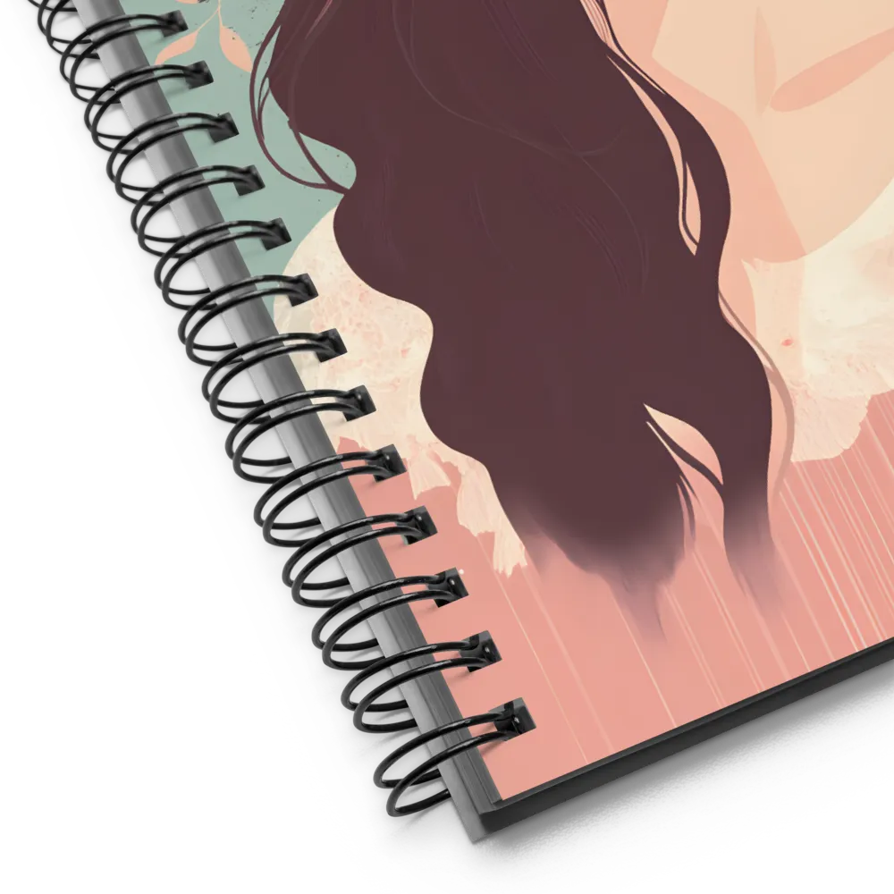 Feather Crown Portrait 
 Spiral Notebook | 140 pages