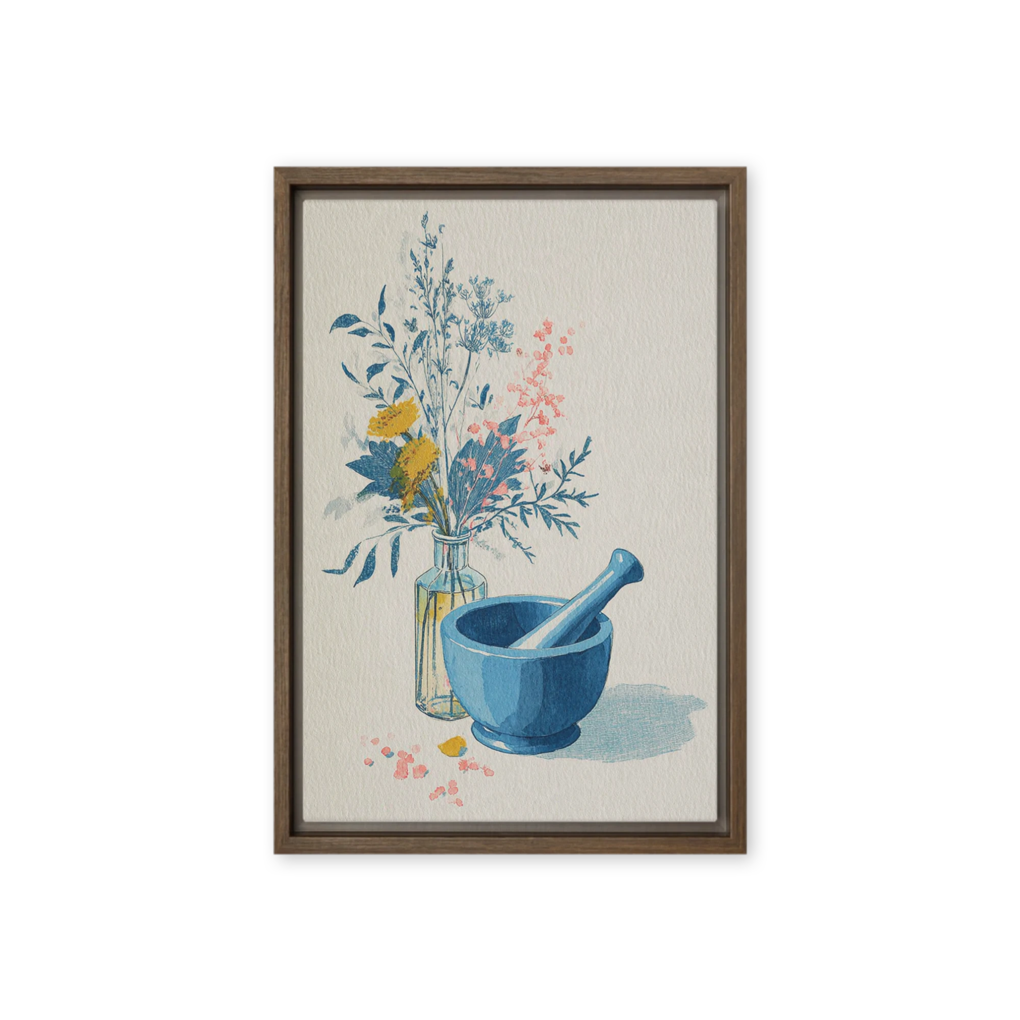 Apothecary Herbs and Mortar | Art Print