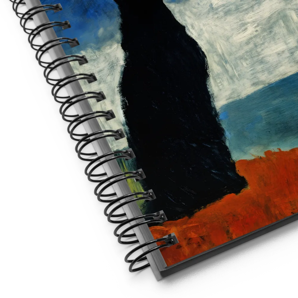 Cat Silhouette Landscape 
 Spiral Notebook | 140 pages