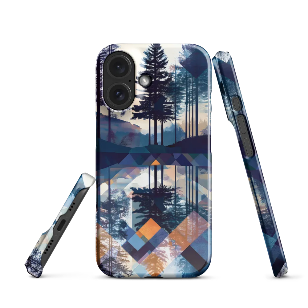 Geometric Forest Reflection 
 Samsung Galaxy S25 | Snap Case