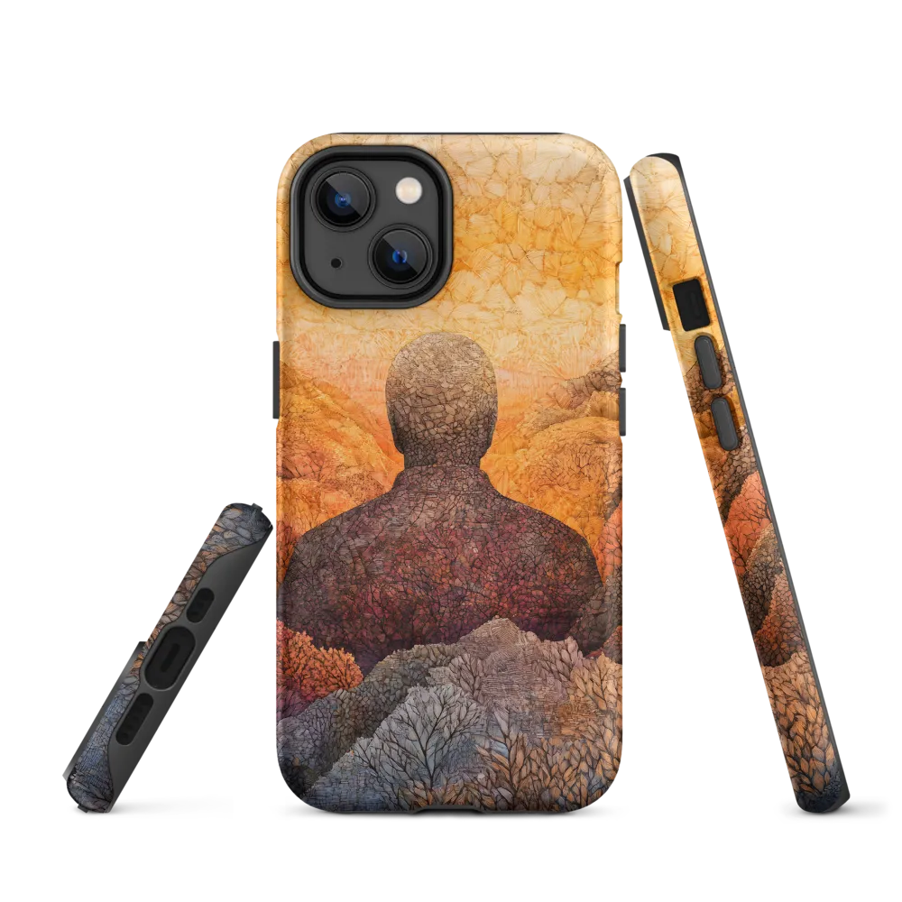 Wanderer in the Amber Hills | Phone Case