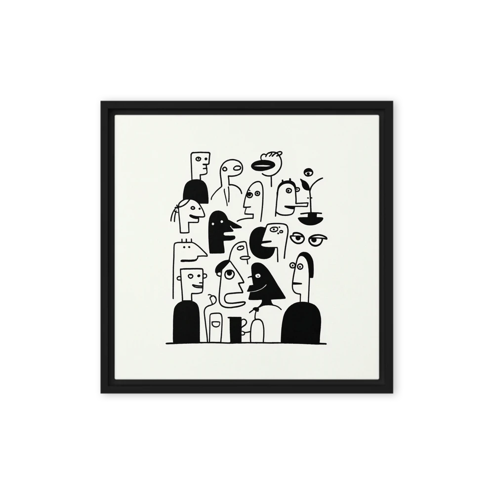 Crowd of Expressions | Art Print