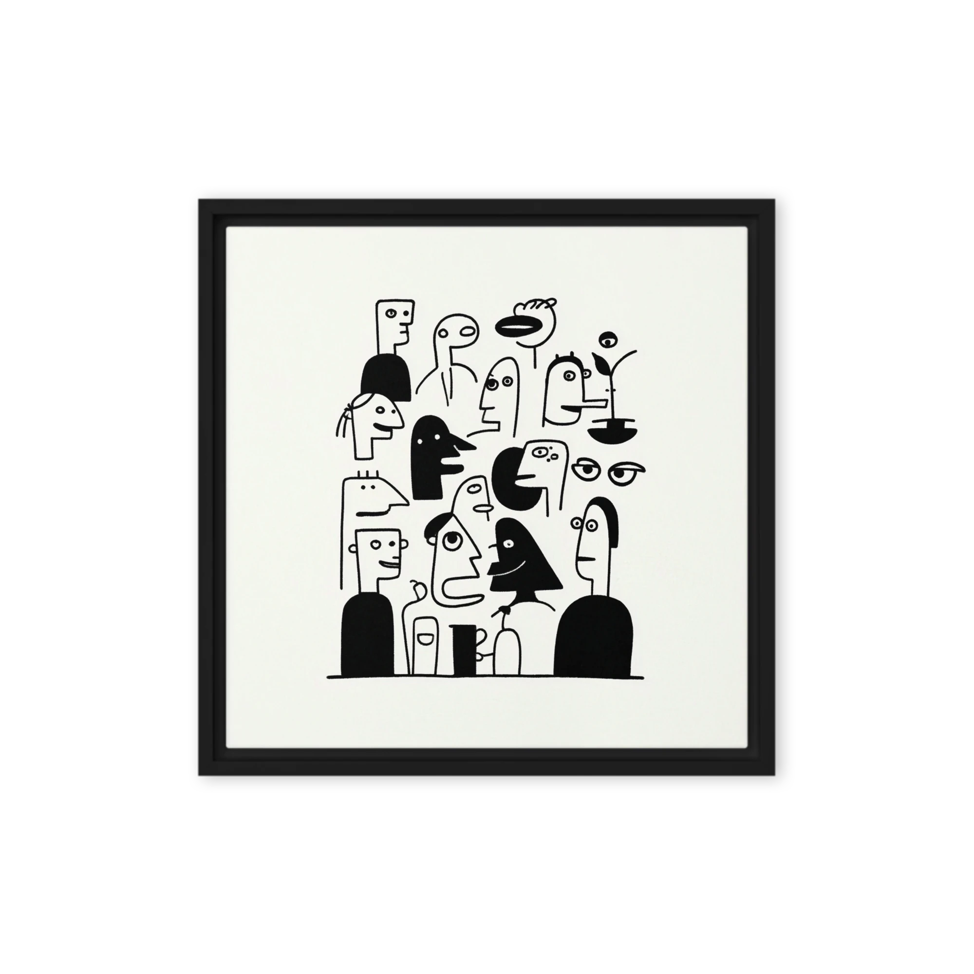 Crowd of Expressions | Art Print