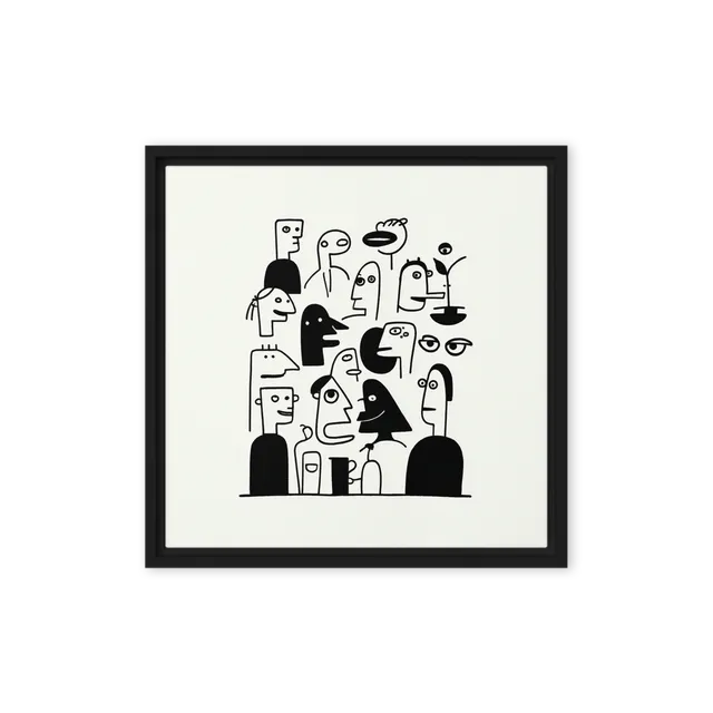 Crowd of Expressions | Art Print