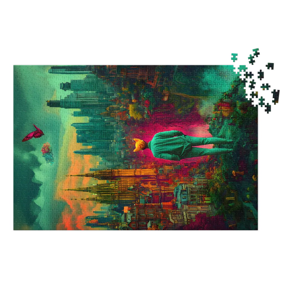 Sonho Urbano Encantado 
 Puzzle em caixa de metal