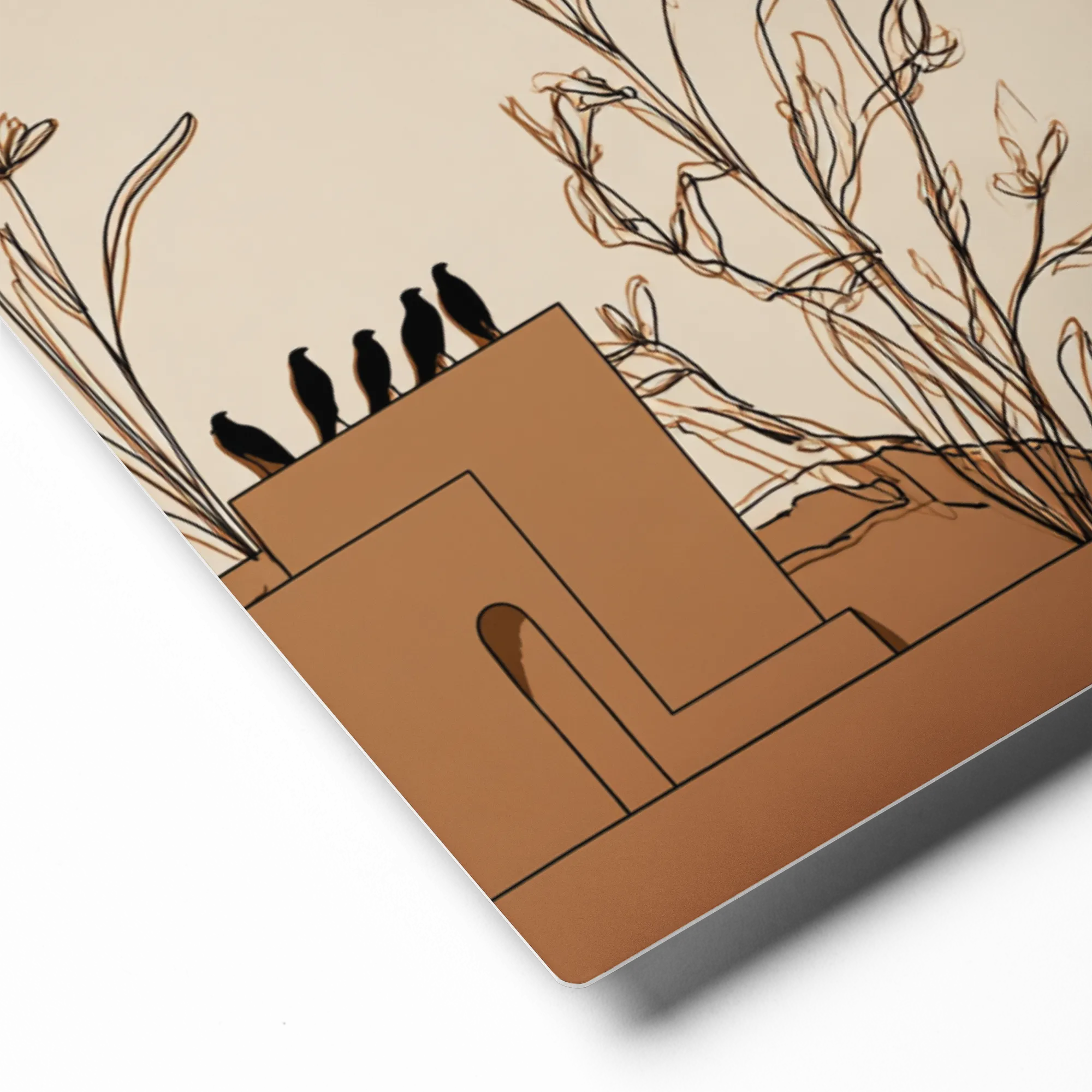 Desert Solitude 
 Metal Print | 12″x 12″