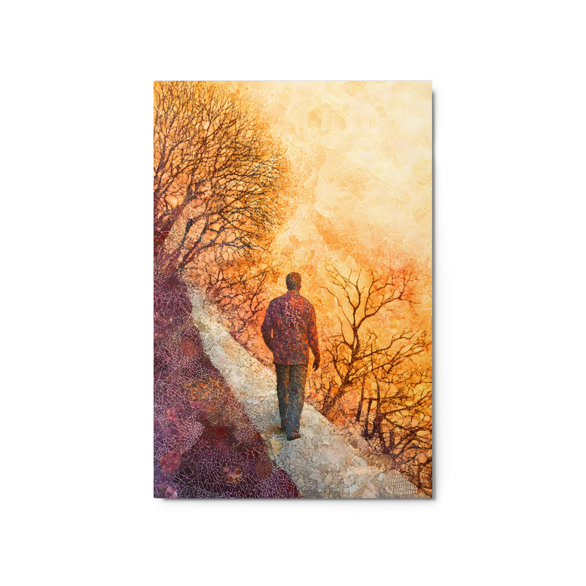 The Mosaic Journey 
 Canvas with White Frame