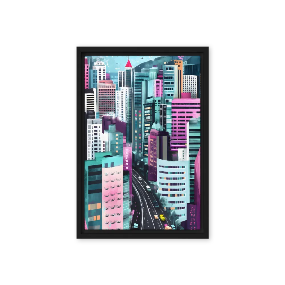 Vibrant Cityscape Dream 
 Canvas | 8″x 12″