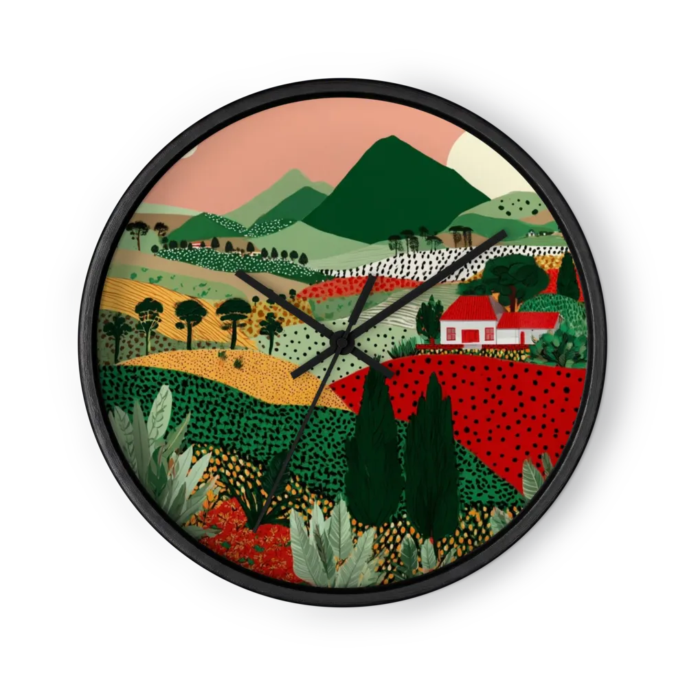 Countryside Mosaic | Wall Clock