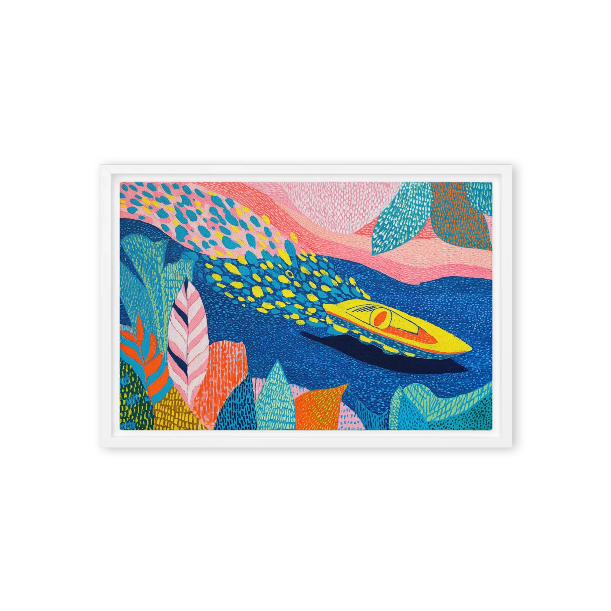 Speedboat in Tropical Waters | Art Print