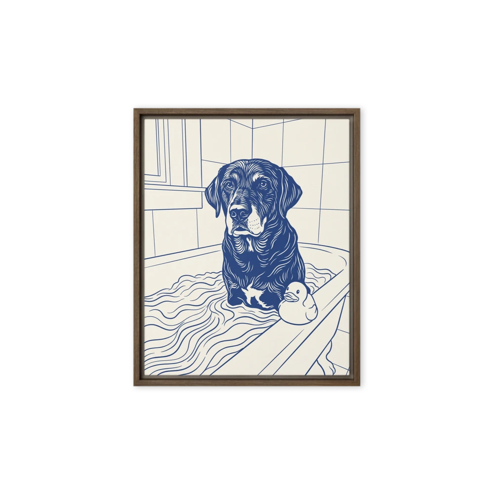 Pet Portrait — Cobalt Line