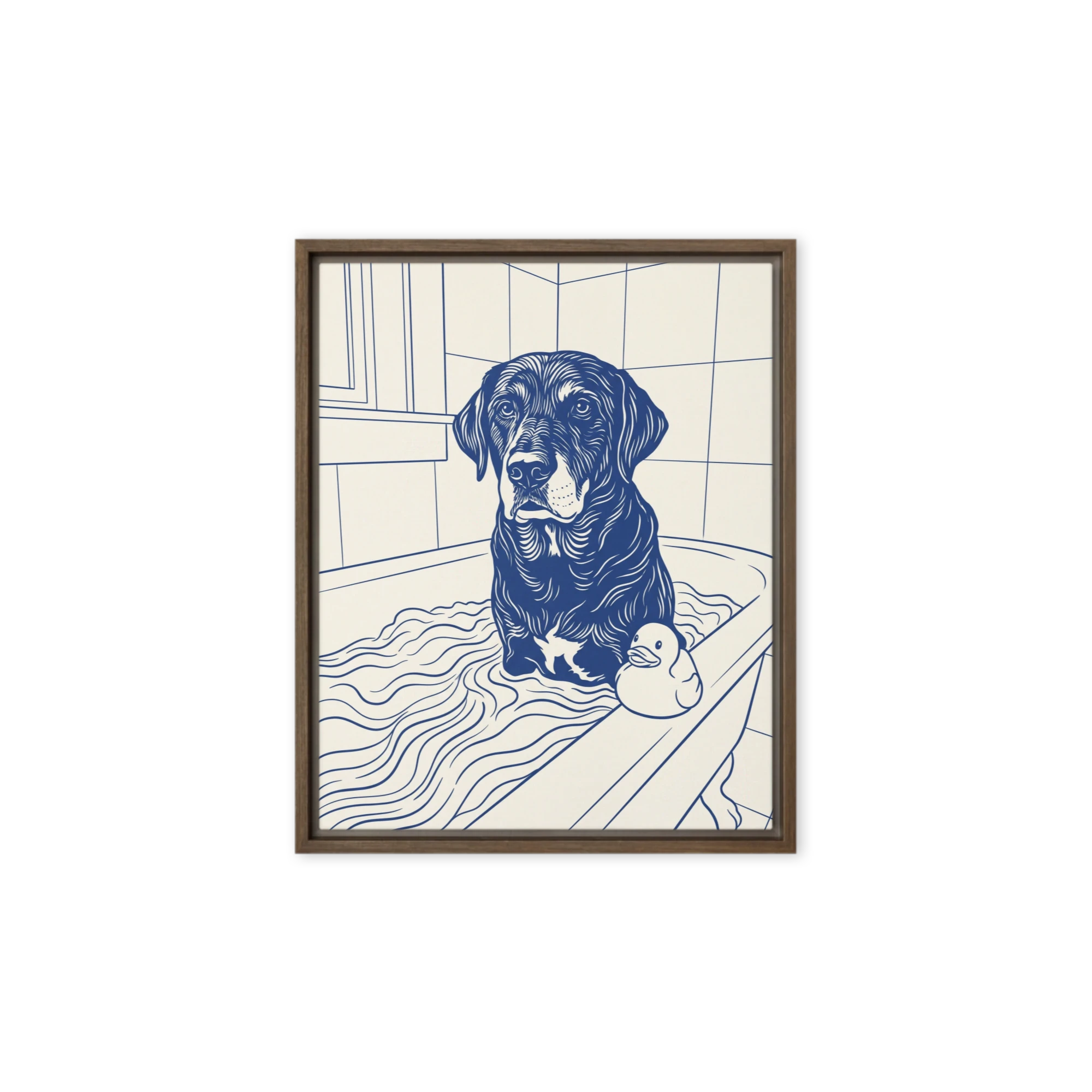 Pet Portrait — Cobalt Line