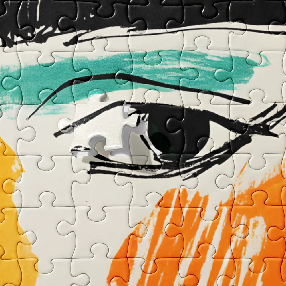 Expressive Color Portrait 
 Jigsaw Puzzle