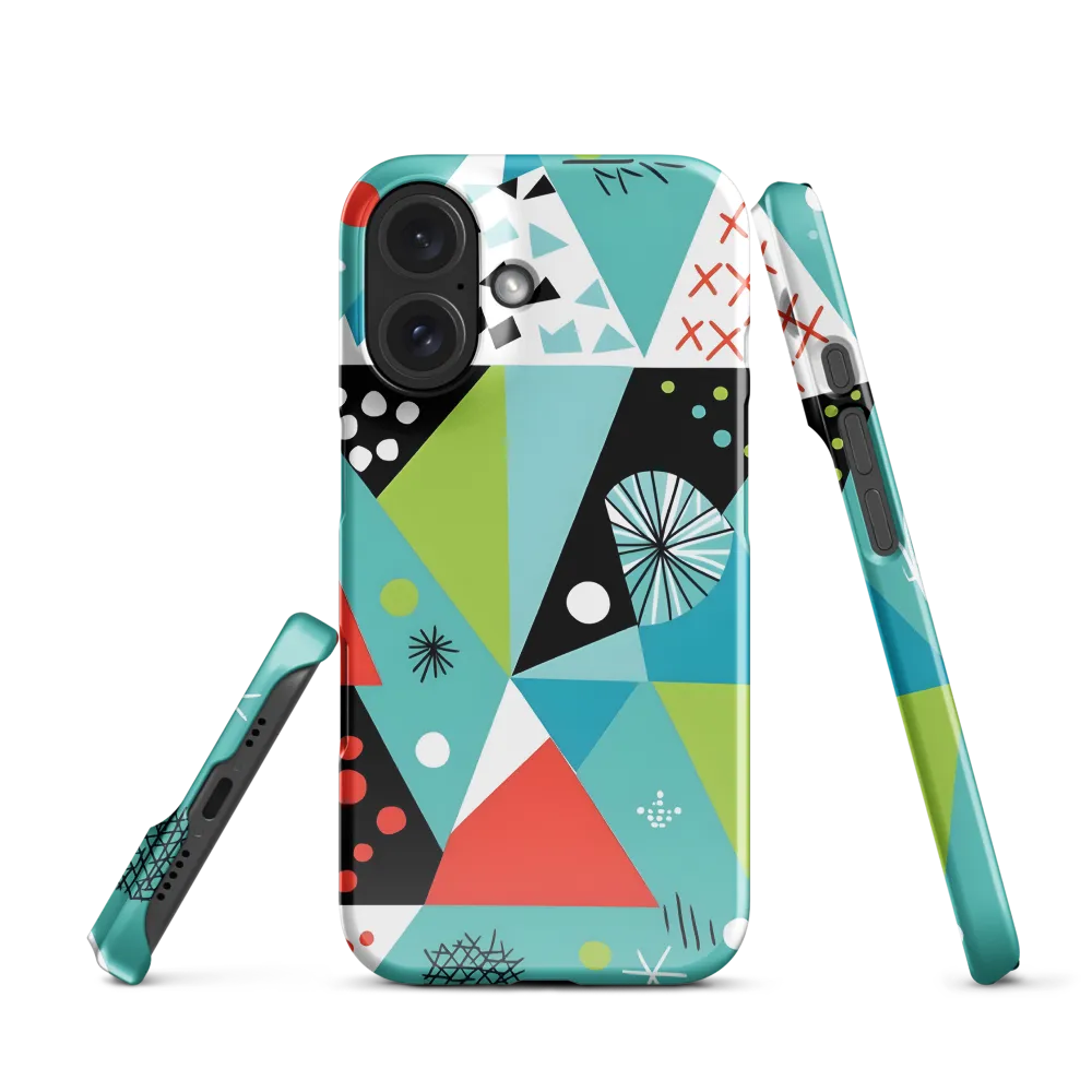 Mid-Century Geometric Abstraction 
 iPhone 16 Pro | Snap Case