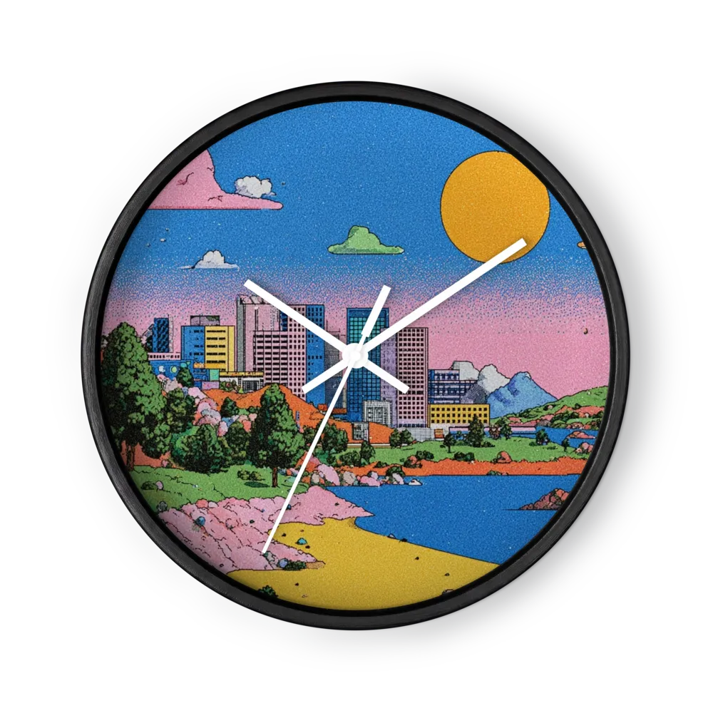 Sun Over Coastal City
