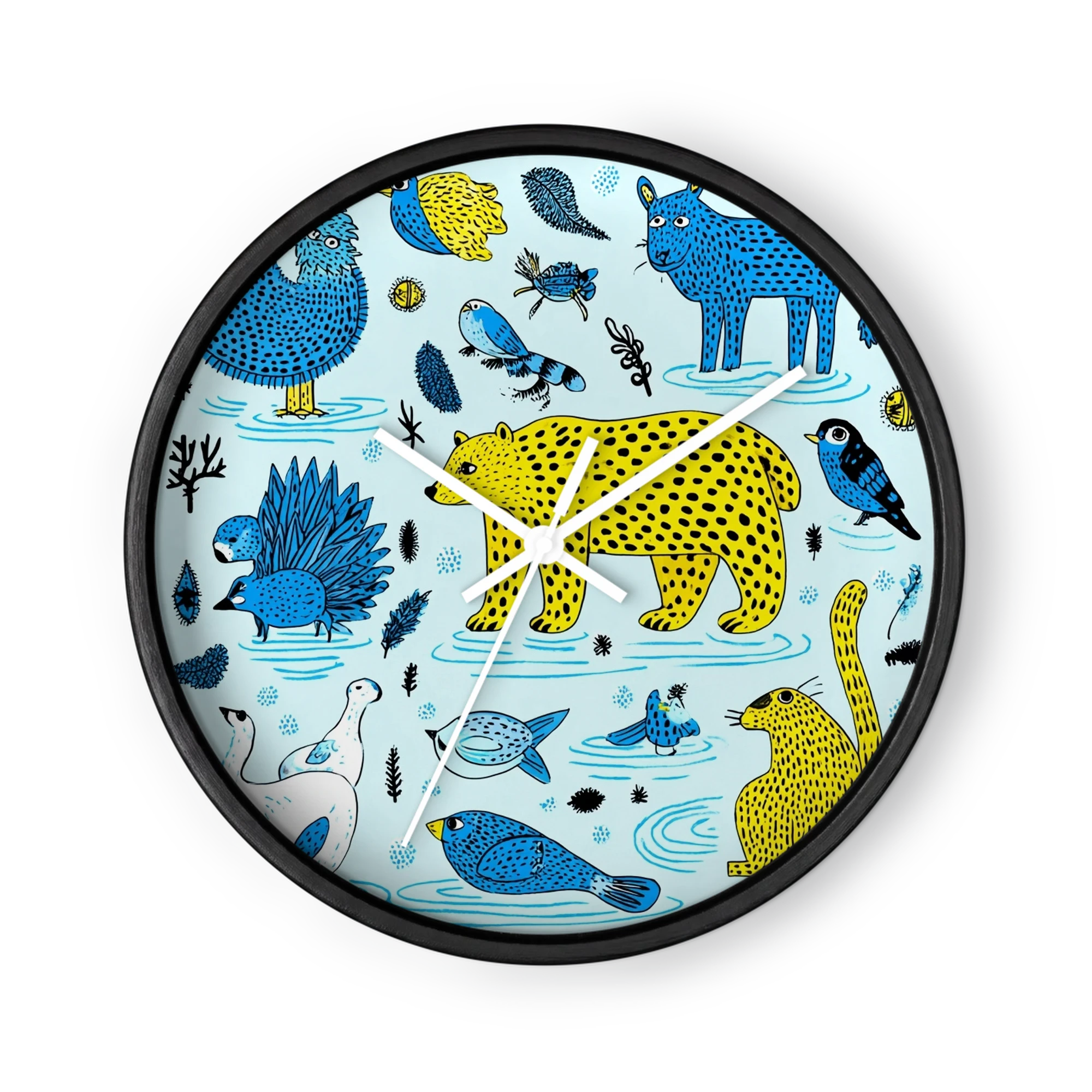 Blue and Yellow Menagerie