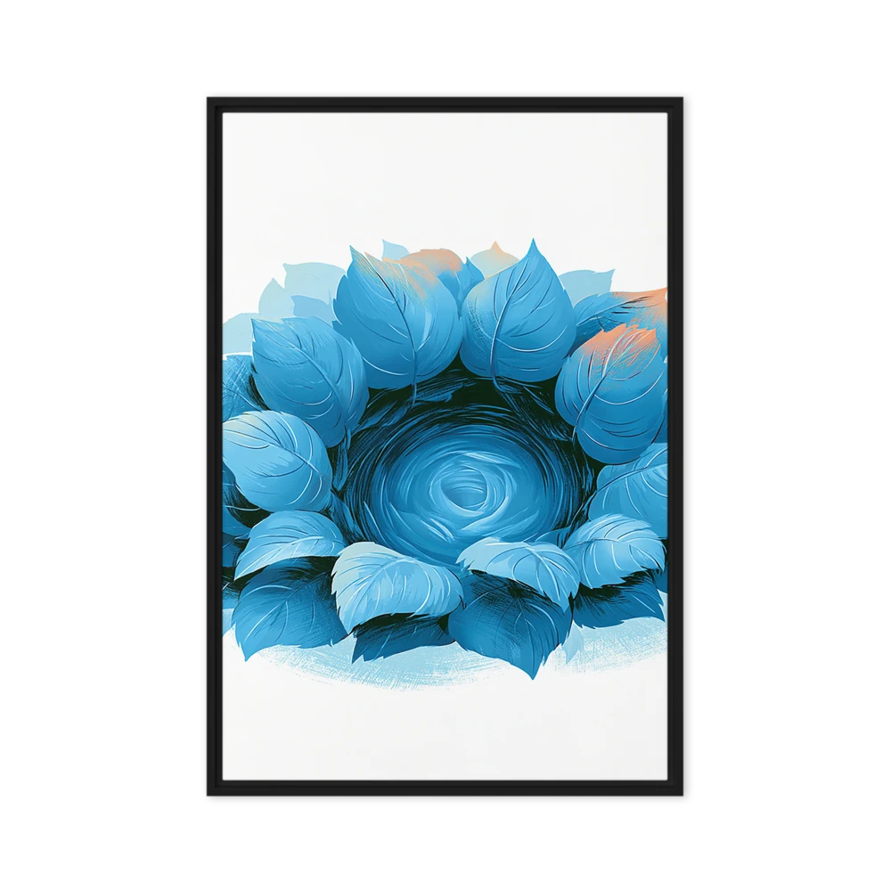 Azure Spiral Nest | Art Print