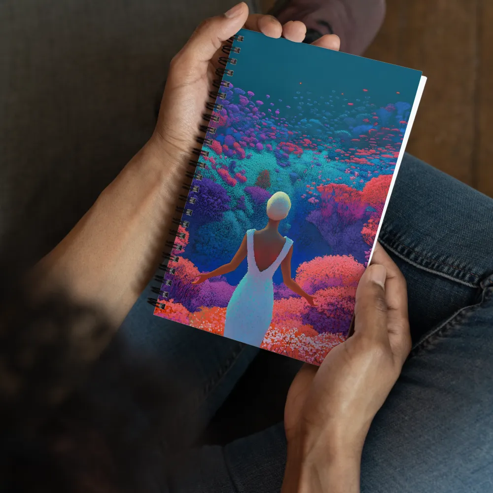 Otherworldly Garden Vista 
 Spiral Notebook | 140 pages