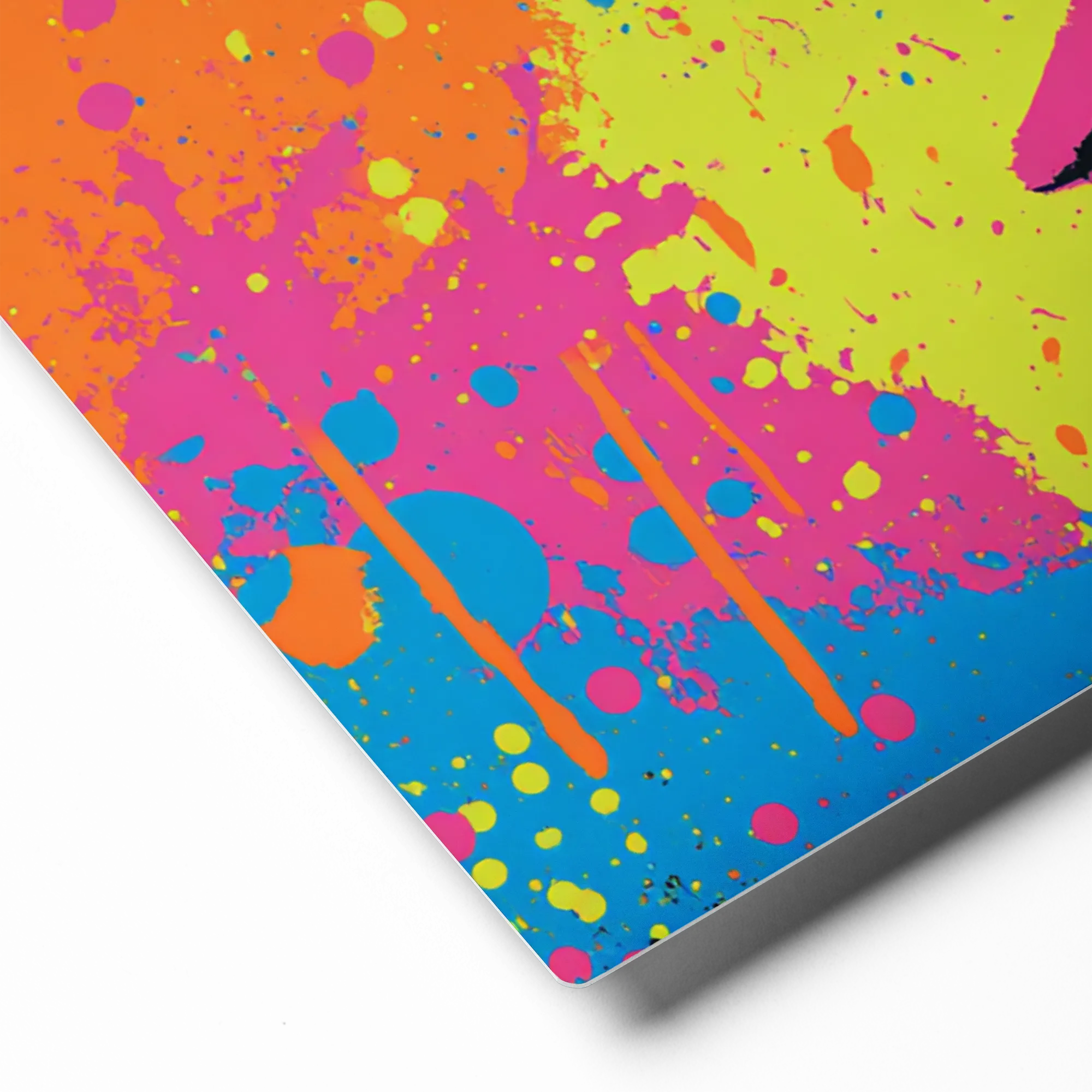 Neon Splatter Gaze | Art Print