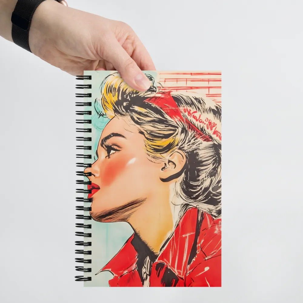 Pop Art Woman 
 Spiral Notebook | 140 pages