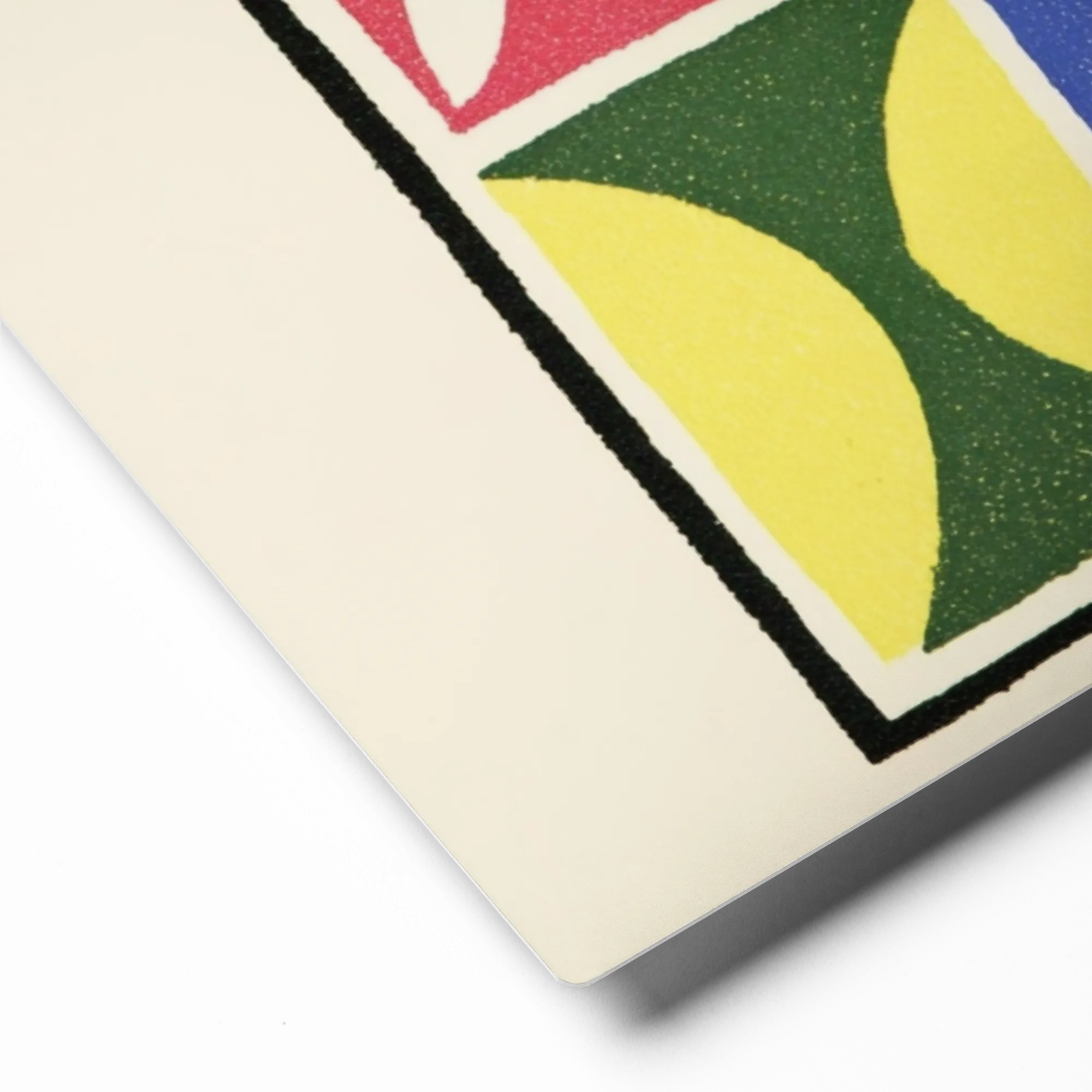 Composition in Shapes 
 Poster with White Frame | 10″x 10″