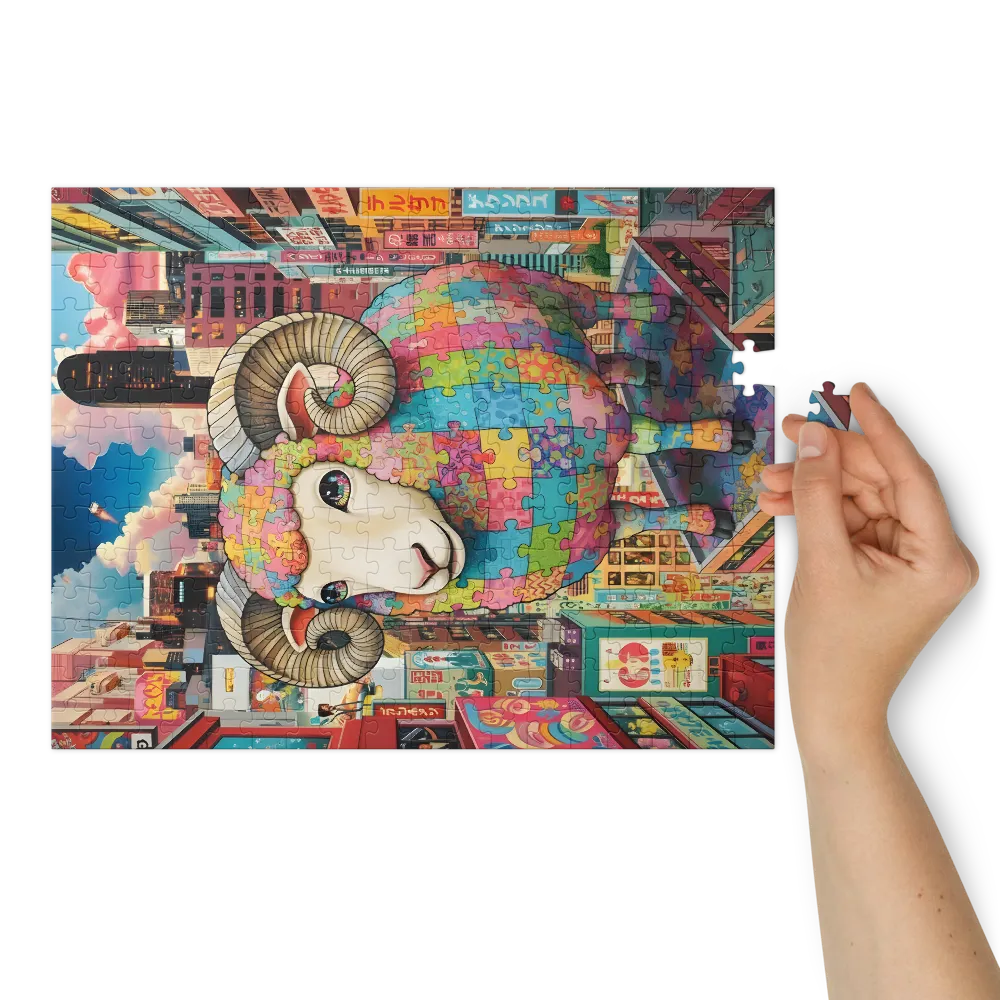 Puzzle Ram in Neon City | Jigsaw Puzzles