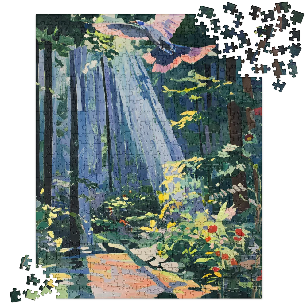 Ethereal Forest Flight 
 Jigsaw Puzzle