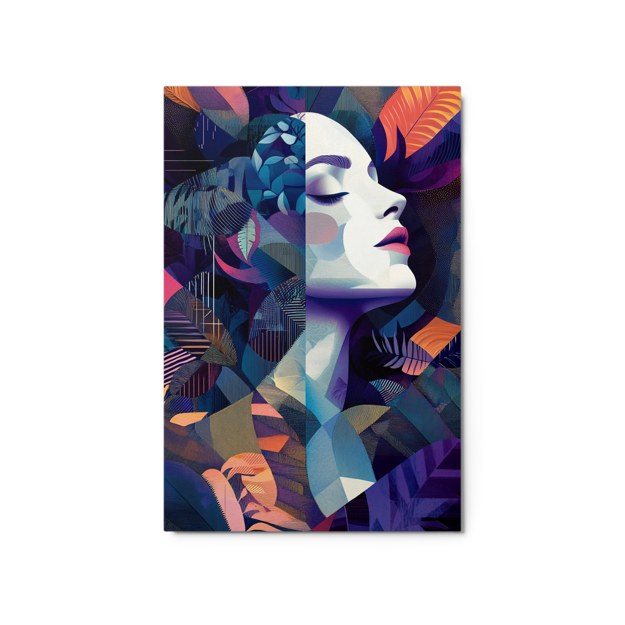 Female Portrait with Nature Elements