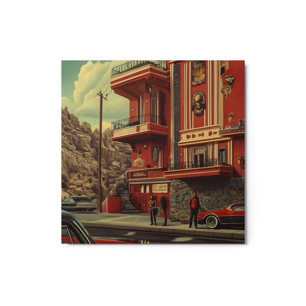 Crimson Alley Retro Ride 
 Canvas | 30″x 30″