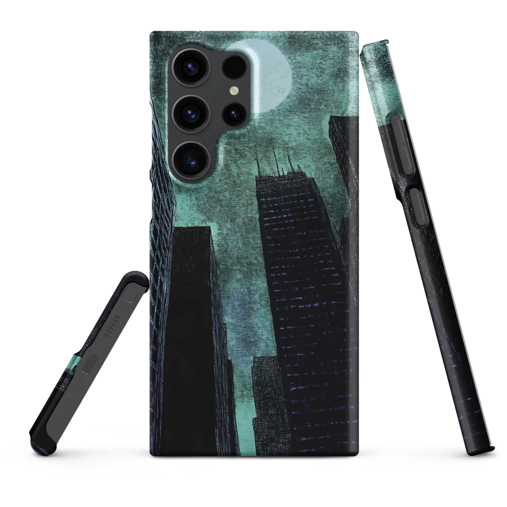 Moody Cityscape with Moon | Phone Case