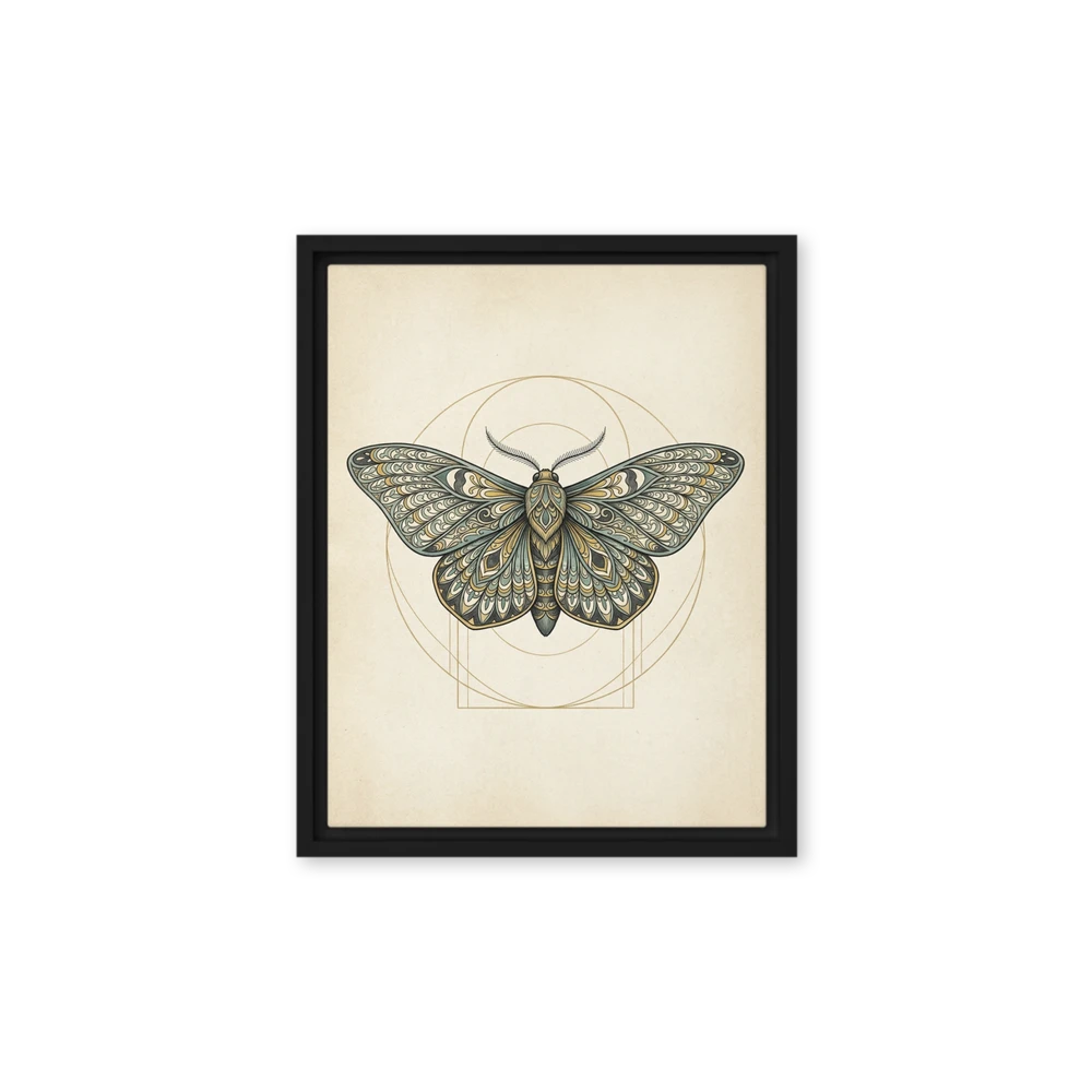 Symmetrical Art Nouveau Moth | Art Print