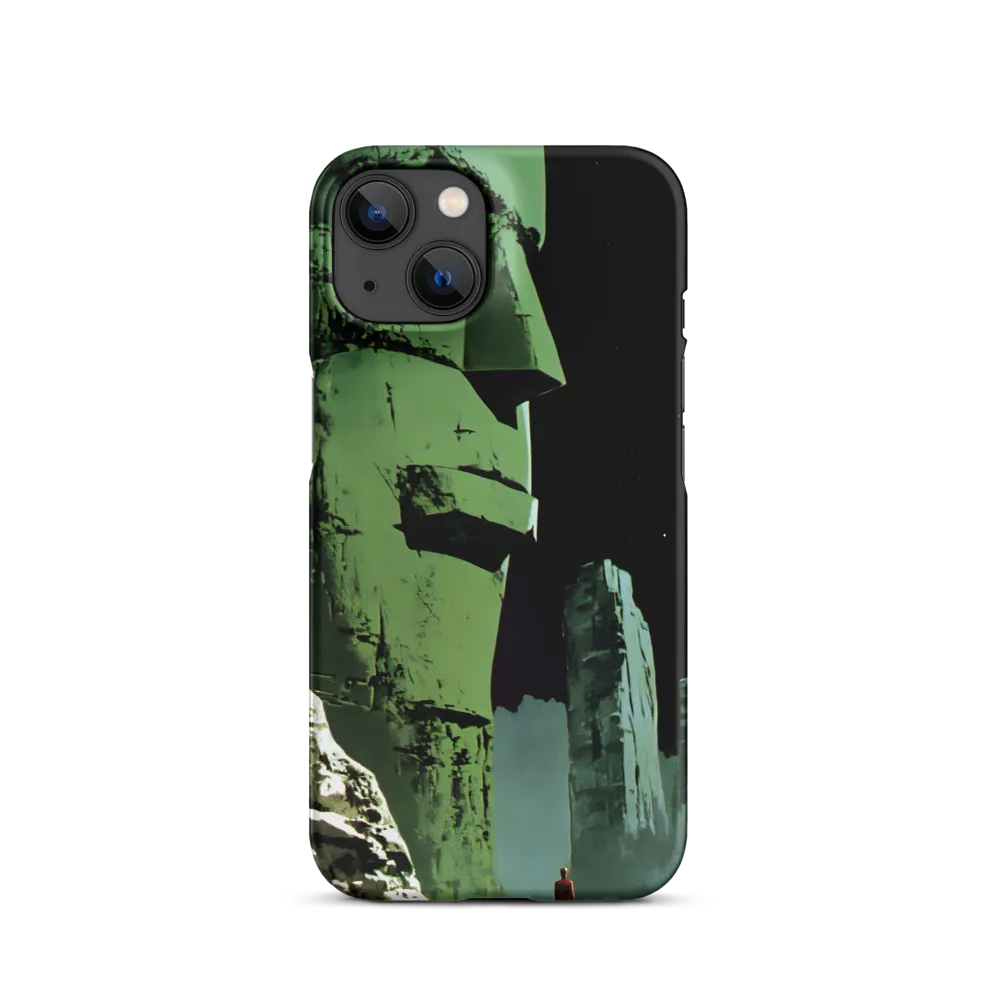 Surreal Green Sculpture Landscape | Phone Case