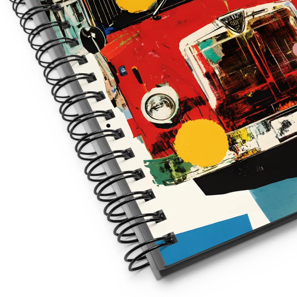 Urban Pop Art Bus 
 Spiral Notebook | 140 pages