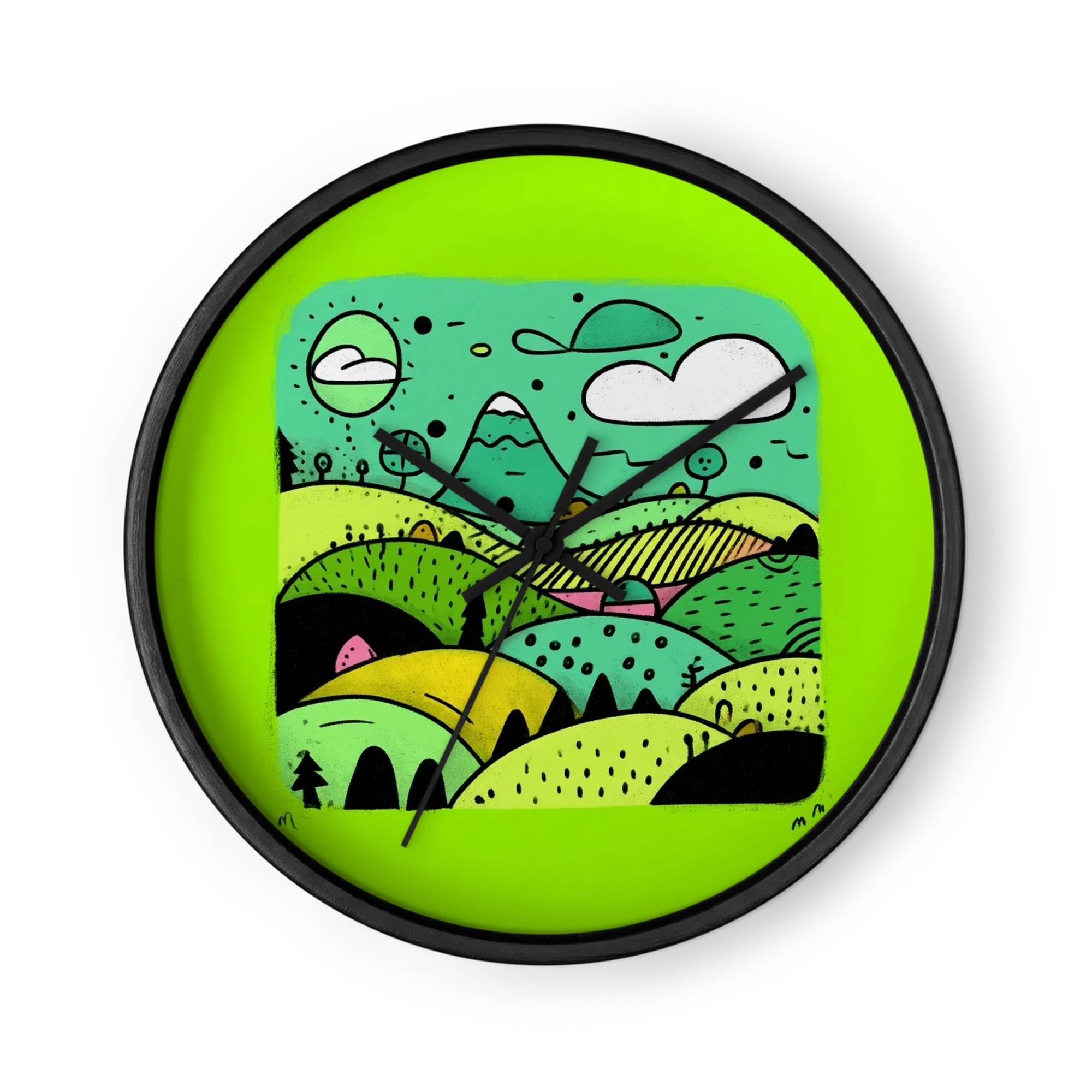 Green Hills and Mountain
