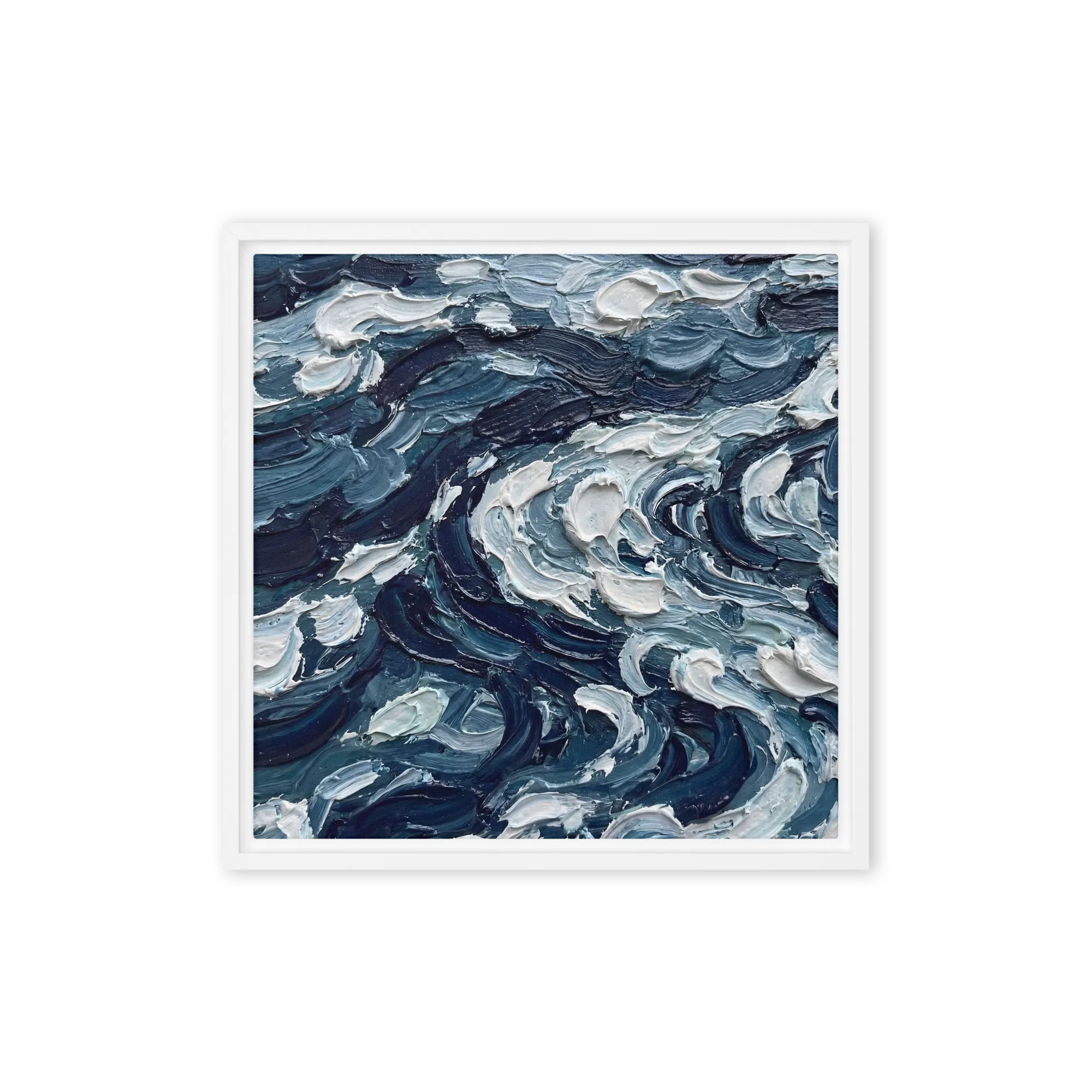 Oceaan Golven in Impasto