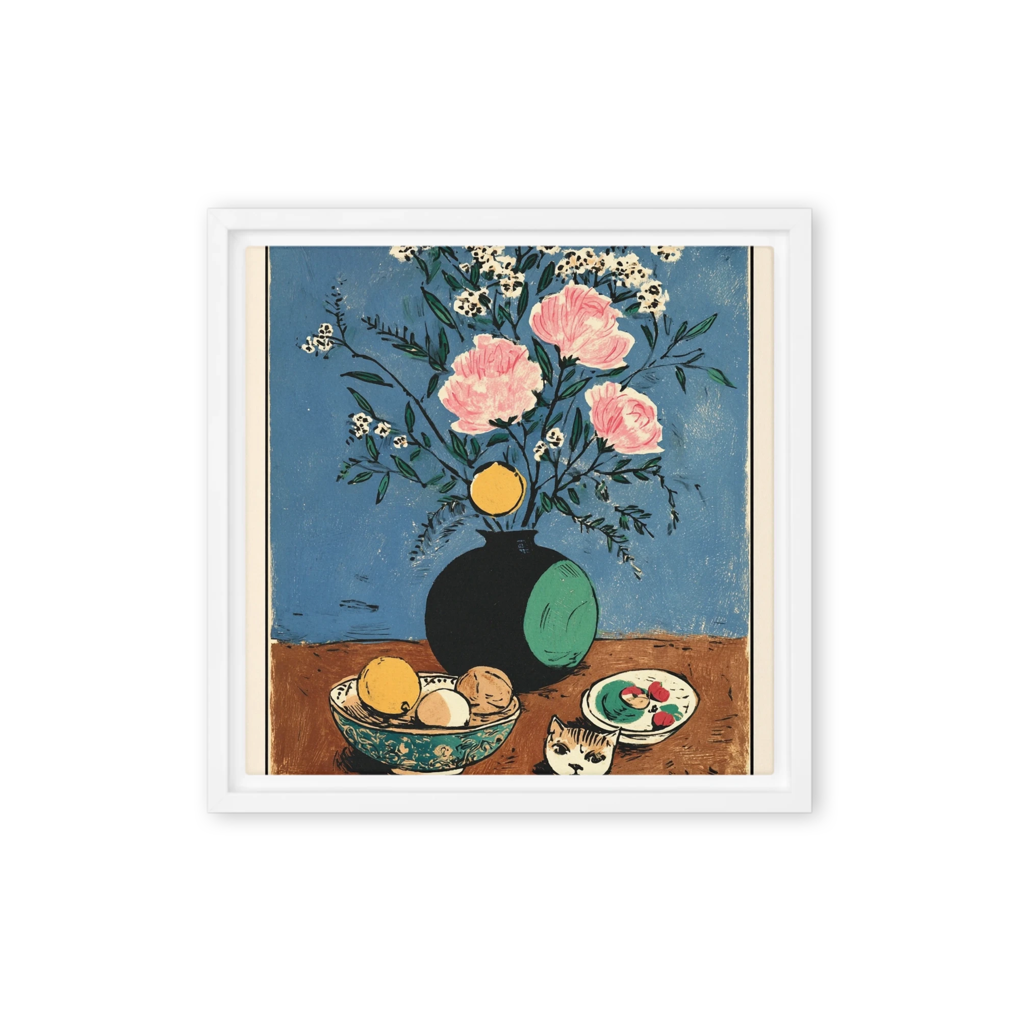 Bouquet in Black Vase
