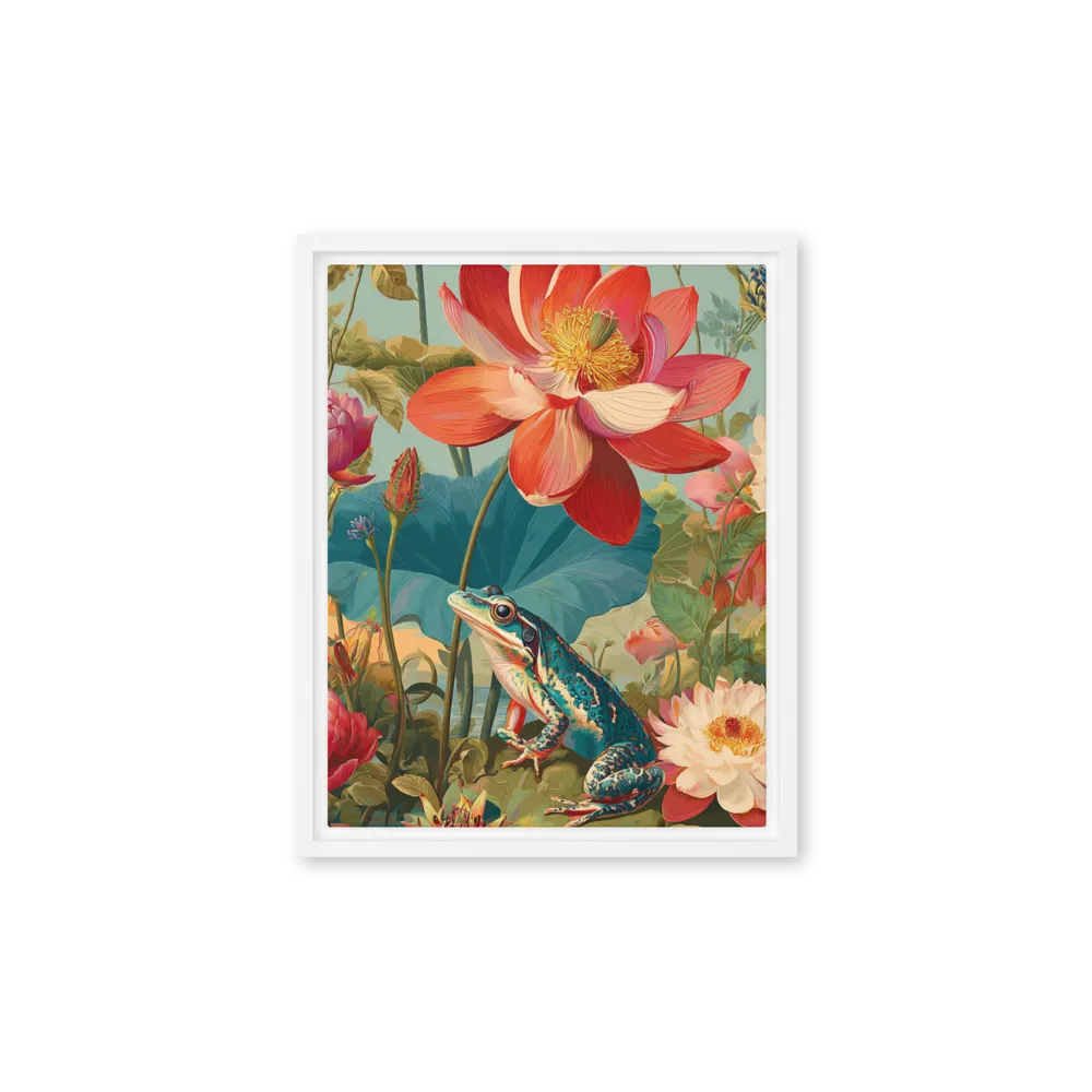 The Hidden Lotus 
 Poster with Black Frame | 14″x 14″