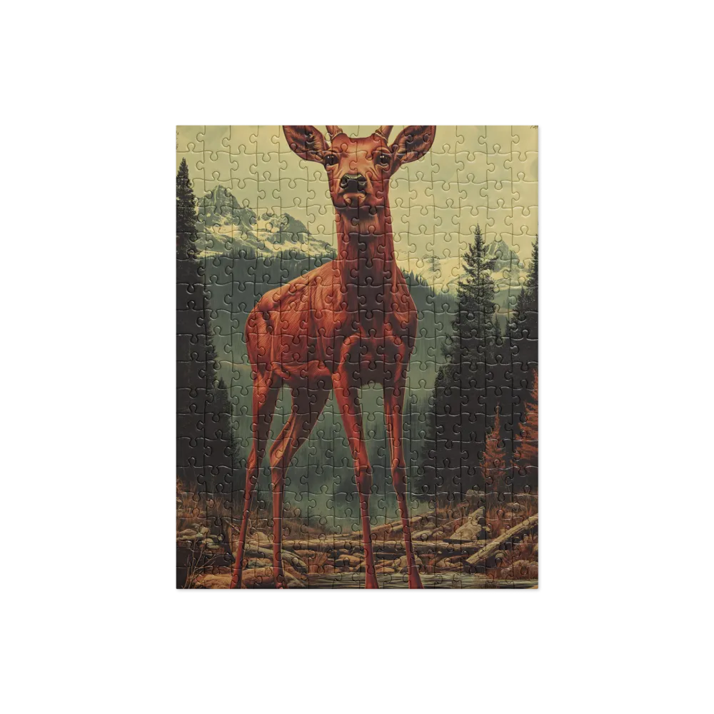 The Majestic Stag of the Mountains 
 Jigsaw Puzzle