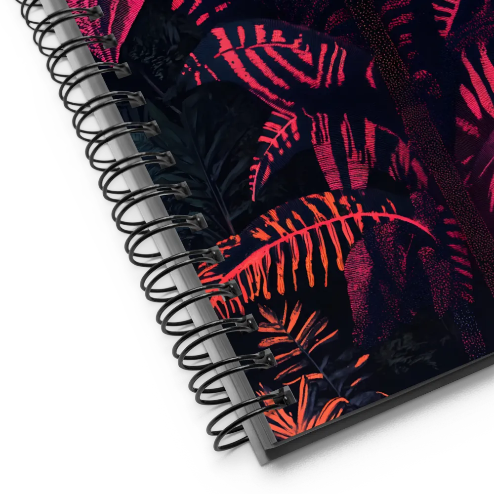 Neon Jungle Palms 
 Spiral Notebook | 140 pages