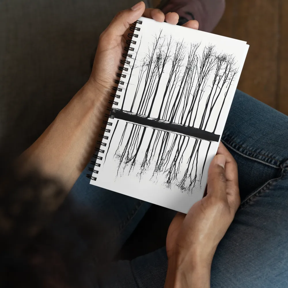 Minimalist Tree Reflection 
 Spiral Notebook | 140 pages