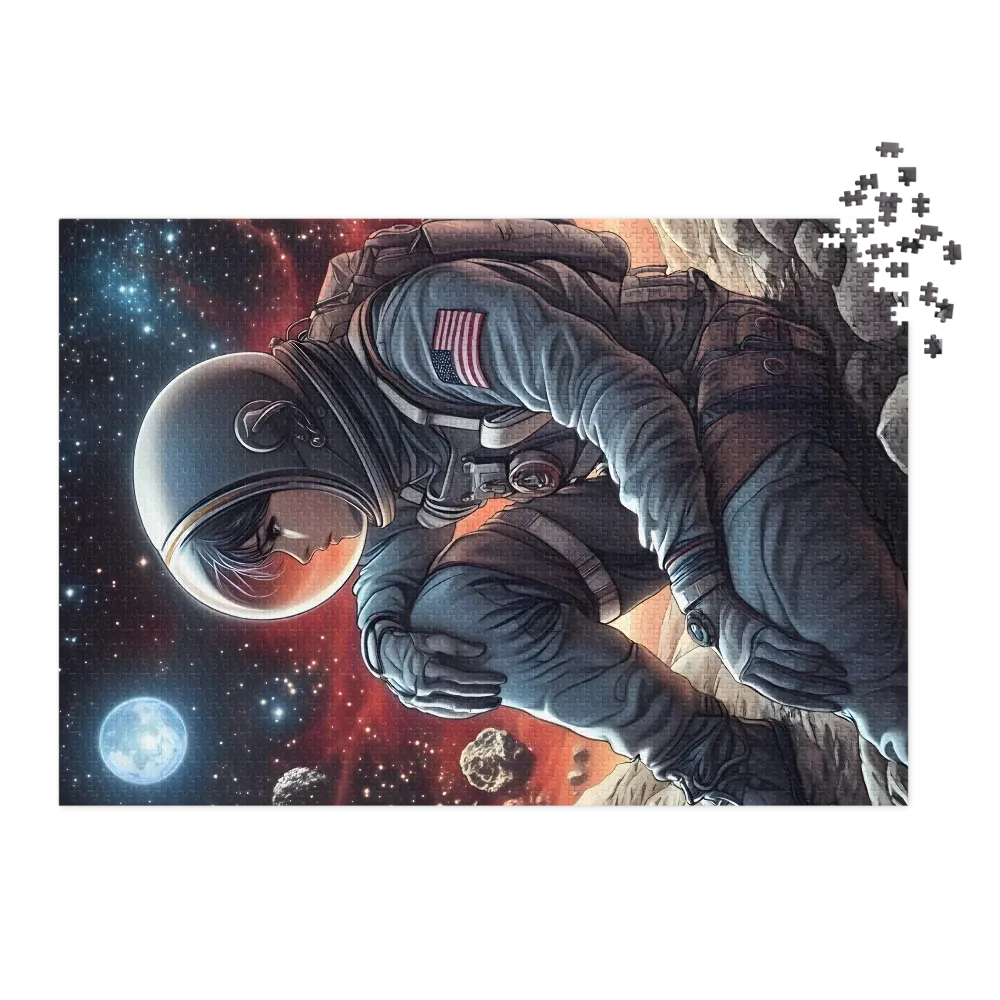 Solitude on an Alien World 
 Jigsaw Puzzle in Tin Box