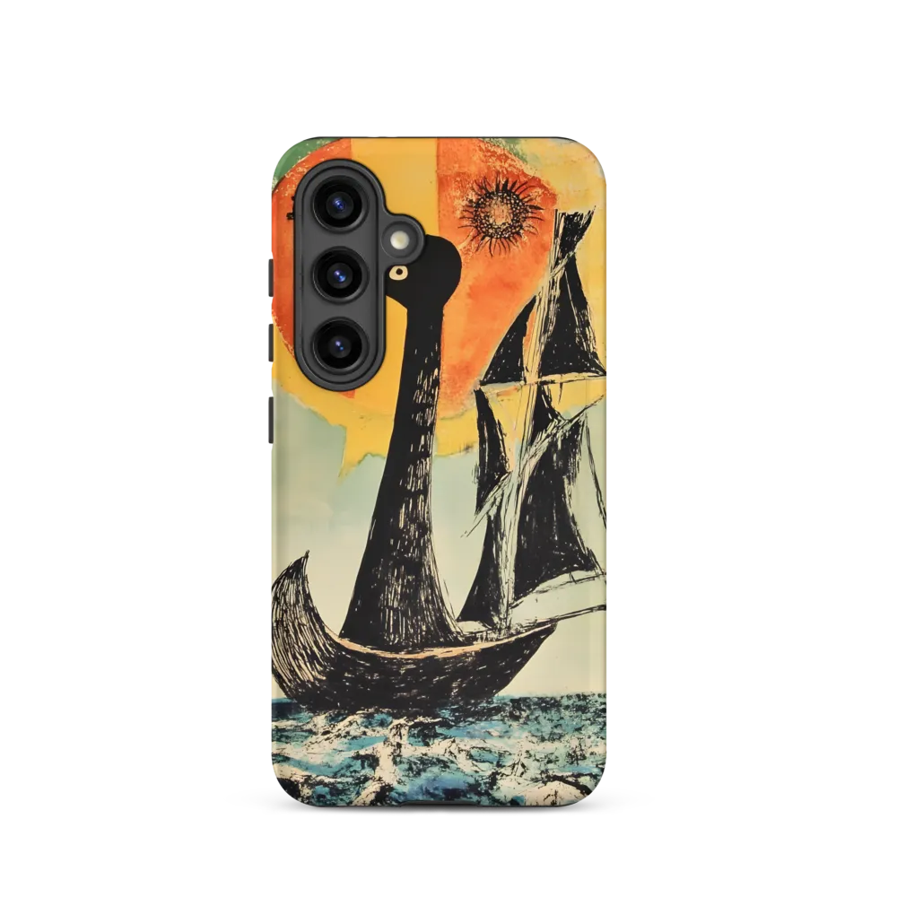 Surreal Bird Sailing Ship Print | Phone Case