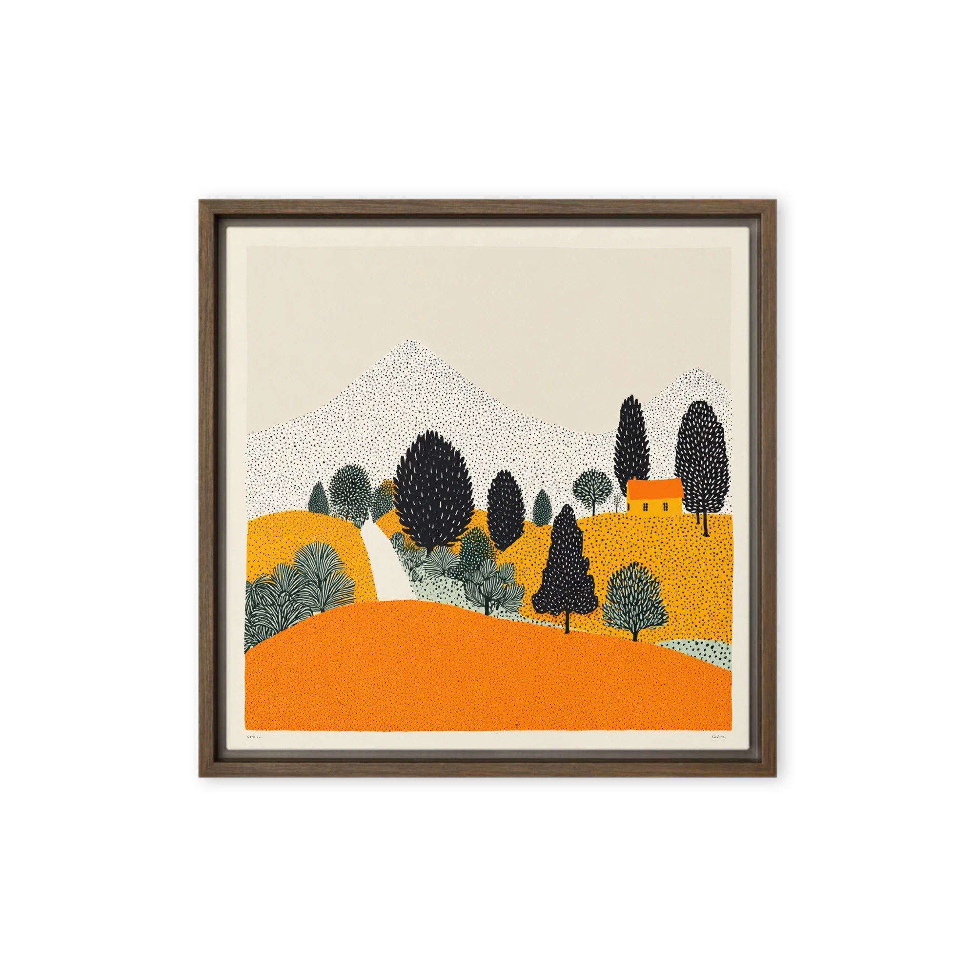 Golden Hills Countryside | Art Print